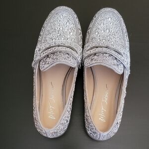 Betsey Johnson Silver Women's Loafers